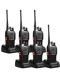 Retevis H-777 radio de dos vías señal banda UHF 400 470 MHz Walkie Talkies recargable (paquete de 6)