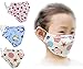 ZWZCYZ Kids Masks Cartoon Cotton Mask Children's PM2.5 Guaze Mask Dustproof Face Mask with N95 Filters Pack of 3