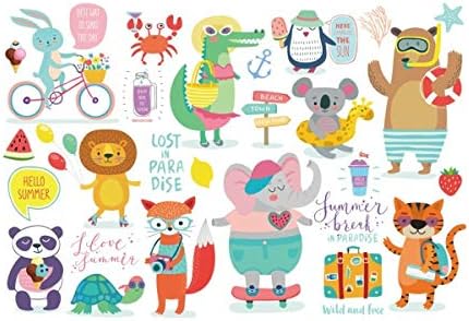 Amazon ウォールステッカー 動物 子供部屋 おしゃれ 北欧 アニマル フラミンゴ トイレ 海 文字 ウォールシール かわいい 動物園 鳥 Diy 壁紙 きりん 知育 パーティー 気球 カラフル バースディー お飾り 記念日 保育園 幼稚園 キッズルーム 馬 猿 受付 フルーツ コアラ