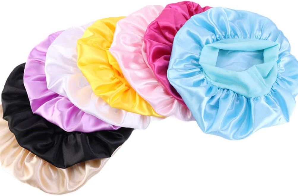 Milisten 3pcs Toddler Sleep Wide Band Silk Bonnet Children Shower Cap Kids Head Cover Sleeping Hat Beauty Head Scarf for Kids Children Infant Newborn Babies Girls - Image 5