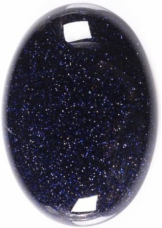 40x30mm Oval Cabochon CAB Flatback Semi-Precious Gemstone Ring Face (Blue Sandstone)