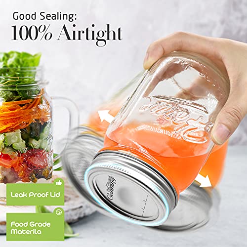 Canning Lids 100 Count, Regular Mouth Mason Jar Lids for Ball, Kerr