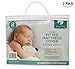 Ultra Soft Quilted Crib Sheets Premium Hypoallergenic Mattress Protectors, 2 Pads for Boys and Girls Mattress Cover Size 27” x 39” x 5”