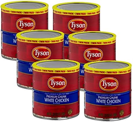 Tyson Premium Chunk White Chicken in Water (Case of 6)