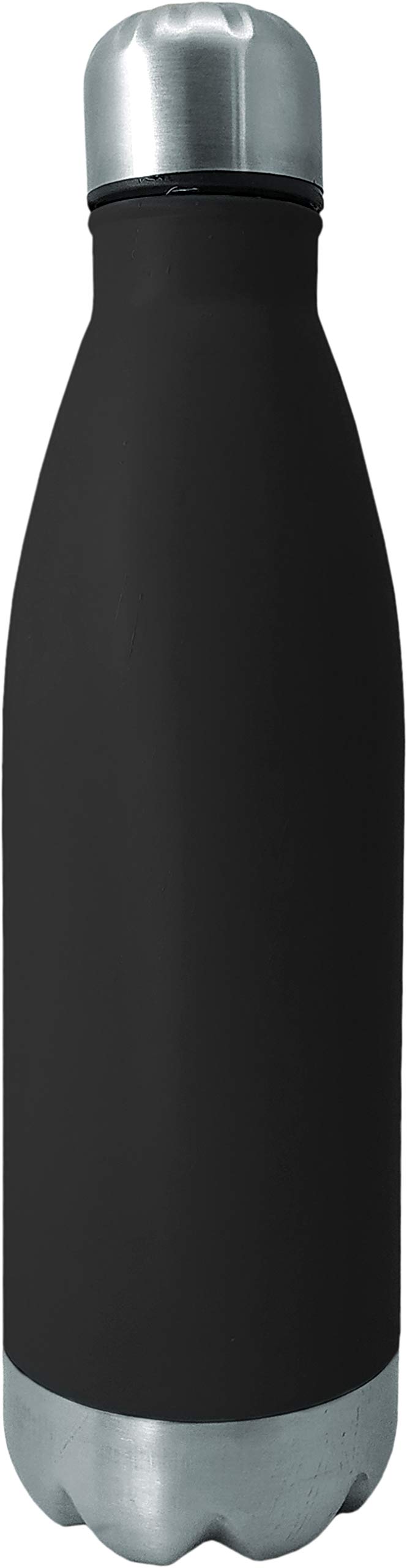 NERTHUS FIH 643 Stainless Steel Bottle 29 x 7,5 x 7,5 cm Black