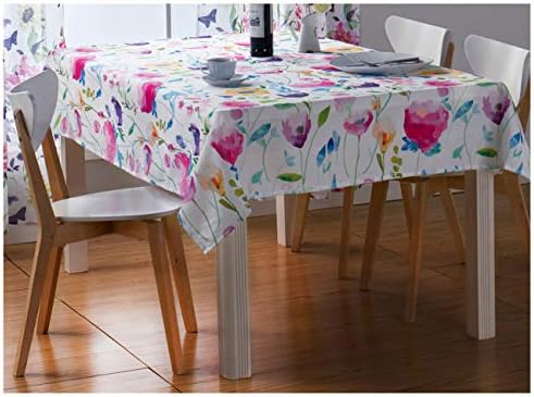 Amazon De Exquileg Tischdecke Eckig Polyester Pflegeleicht Abwaschbar Hitzebestandig Anti Fleck Tischtuch Ideal Fur Esszimmer Garten Balkon Etc Farbe Grosse Wahlbar 140x180cm Bunt Blume