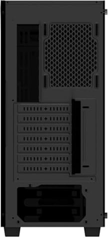 GIGABYTE C200 Caja de Vidrio ATX para Juegos, Vidrio Templado Tintado, RGB Integrado, diseño de Cubierta de PSU, Filtro de Polvo Desmontable, Listo para Enfriar, Flujo de Aire Mejorado, Color Negro