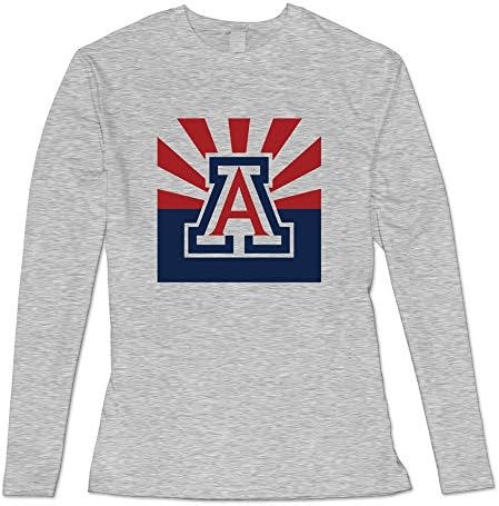 Sasha Women's Arizona Wildcats Basketball Flag T-shirt Ash 100% Cotton