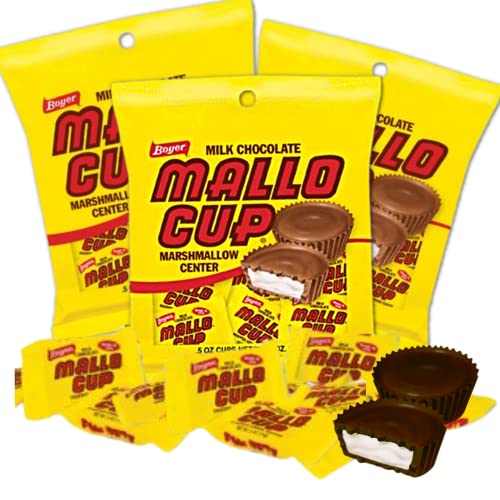 Mallo Cups, Individually Wrapped Milk Chocolate Candy with Whipped