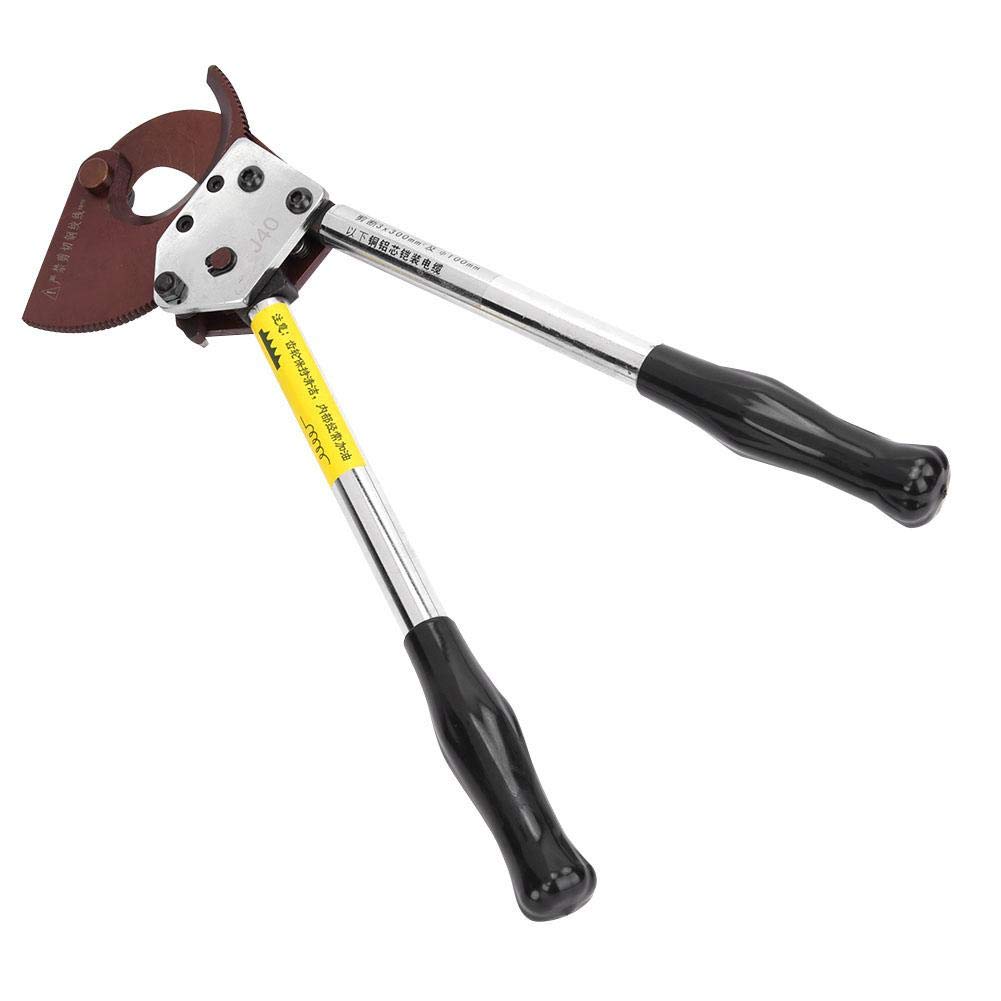 Ratchet Cable Cutter, Manual Ratchet Cable Cutter, Industrial Manganese Steel Blade Wire Cutters Wire Cutting Hand Tool