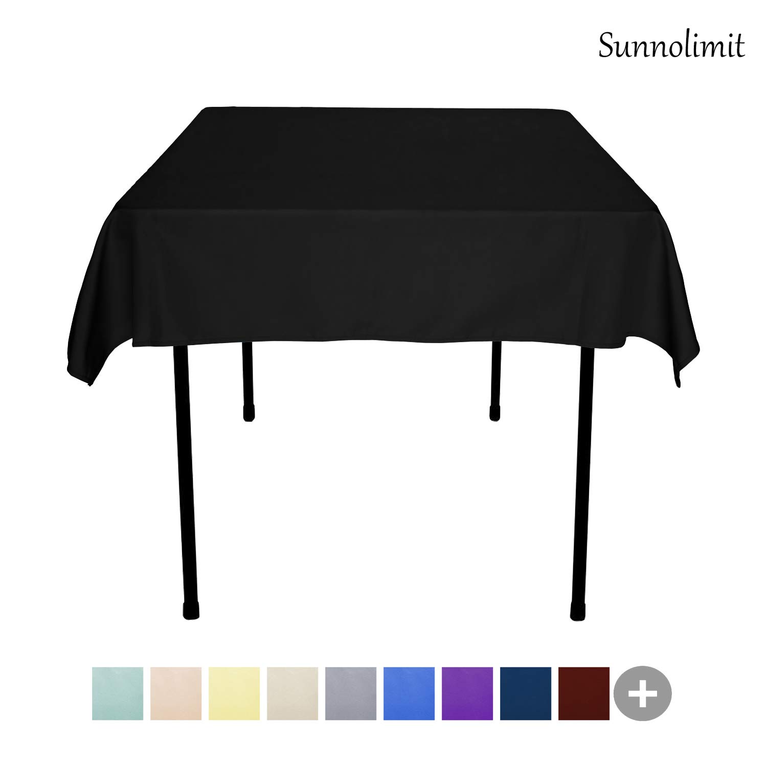 Best 54in black table cloth