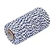 ROSENICE Natural Cotton Twine String Bakers Twine 100M (Navy Blue White)
