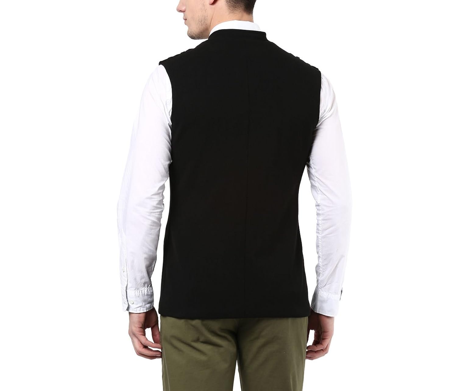 hypernation black color cotton casual waistcost