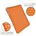 Fintie iPad 9.7 2018 2017 / iPad Air 2 / iPad Air Case - [Honey Comb Series] Light Weight Anti Slip Kids Friendly Shock Proof Silicone Protective Cover for iPad 6th / 5th Gen, iPad Air 1 2, Orange