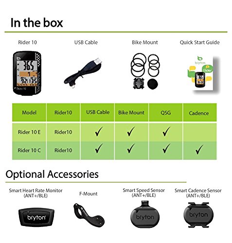 Bryton Rider 10 GPS Cycling Computer (2.0", Rider 10E (White)) - Thumbnail 5