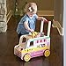 Fat Brain Toys Scoop 'n Scoot Ice Cream Walker - Wooden Pretend Playset for Toddlers