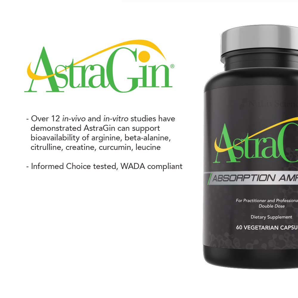 Nuliv Science AstraGin Maximum bioavailability Enhancer for pre-Workout Supplements, BCAA and Protein Powder