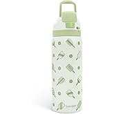 Pickleball Insulated Stainless Steel Water Bottle with Straw for Sports and Travel, 32oz, Gifts for Pickleball Lover Women Girls Friends Teens Birthday Christmas