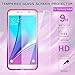 LeYi for Galaxy Note 5 Case with Tempered Glass Screen Protector [2 Pack] for Girls Women, Bling Sparkle Diamond Liquid Quicksand Flowing TPU Protective Phone Case for Galaxy Note 5 Pink/Purple