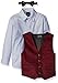Nautica Boys' Four-Piece Solid Twill Vest Set with Bow Tie