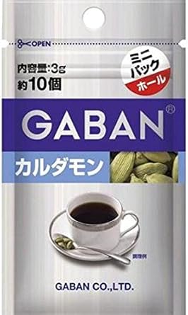 Amazon ハウス Gaban ミニパック カルダモン ホール 3g 10個 Gaban ギャバン スパイス ハーブ 通販