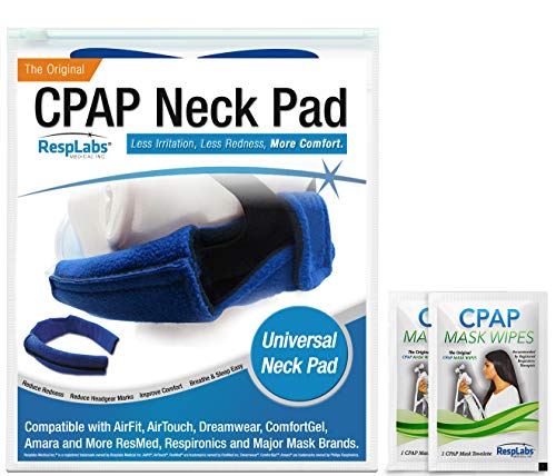 RespLabs CPAP Neck Pad for Headgear Straps - The Original CPAP Neck Pad with Built-in Strap Covers