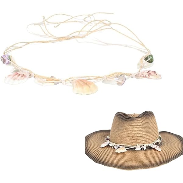 Handmade Faux Pearl Beaded Western Hat Band, Cowgirl Hat Belt, Hat Strap Coastal Cowgirl Western Hat Band | Handmade Beaded Hat Band  main image 4