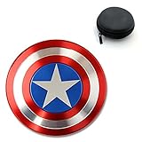 T-TEK Fidget Spinner --- Newest Captain America Shield Design Hand Toy Gift Choice --- Design for Adults & Children ADD, ADHD, Anxiety and Stress Reduce â€¦