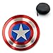 T-TEK Fidget Spinner --- Newest Captain America Shield Design Hand Toy Gift Choice --- Design for Adults & Children ADD, ADHD, Anxiety and Stress Reduce …