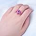 RongXing Jewelry 2016 New Amethyst Diamond Ring,14KT Gold Red 