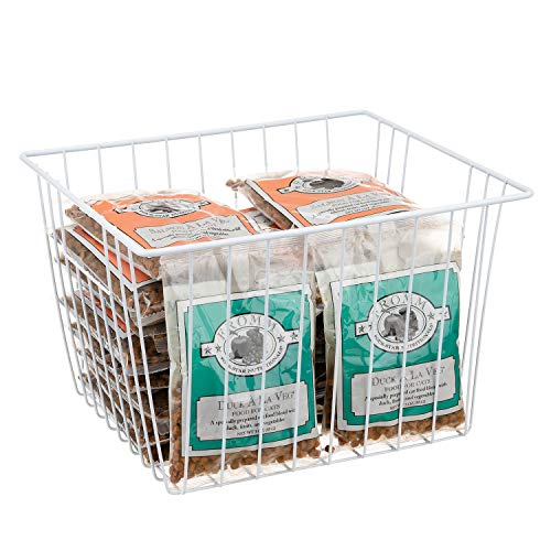 WenZBros Freezer Basket Organizer, Refrigerator Metal Wire Storage