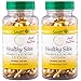 Healthy Skin Vitamin E & Aloe Vera Cream Lotion, 60 Capsulas (2 pack) - Anti Wrinkle, Scars and Smooth Soft Skin Oil for Women, Crema de Vitamina E Para Cuidado de la Cara, Cabello y Piel