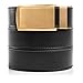 SlideBelts Men's Classic Belt with Premium Buckle (Black Leather with Gold Buckle (Vegan), One Size)