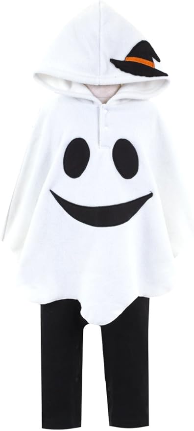 Amazon Co Jp 子供 ハロウィン おばけポンチョ ロンパース なりきりコスチューム 衣装 95cm おもちゃ