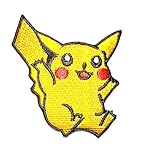 Pikachu Pokemon Pokeball cartoon logo patch Jacket T-shirt Sew Iron on Patch Badge Embroidery