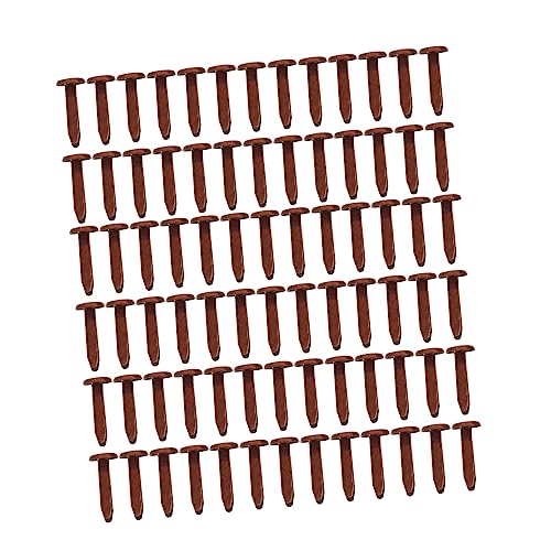 Uonlytech 200pcs Mini Brads for Boys and Girls DIY Crafts Two-Legged Claw Nails in Assorted Colors for Scrapbooking and Handmade Projects