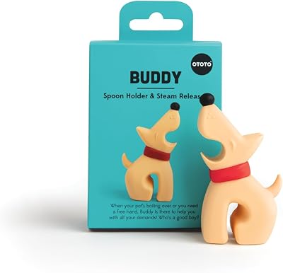 OTOTO Buddy Dog Kitchen Spoon Holder - Silicone Ladle Rest