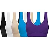 ohlyah Women's Seamless Wire-Free Bra with Removable Pads
