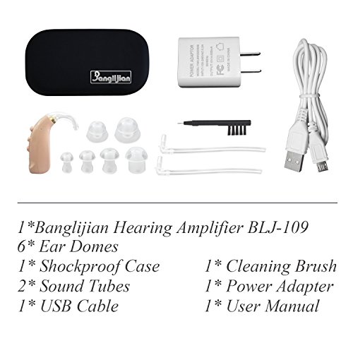 Banglijian Hearing Amplifier BLJ-109 Rechargeable with Digital Noise Cancelling FDA Approved