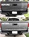Auto safety for Toyota Tacoma 2016 2017 2018 2019 Tailgate 3D Metal Letters Insert with 3M Adhesive (Matte Black) (Not Decal Sticker)