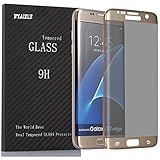Galaxy S7 Edge Privacy Screen protector,HYAIZLZ(TM)9H Hardness 3D Tempered Glass Anti-Spy Screen Protector Shield For Samsung Galaxy S7 Edge,Color Gold