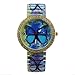 LUNIWEI Fashion Women Blue Butterfly Pattern Casual Quartz Watch Stretc...