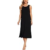 GYS Womens Bamboo Viscose Sleeveless Long Nightgowns