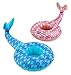 BigMouth Inc Inflatable Drink Holder for Pool - Floating Cup Holder for Hot Tub & Water - Fun Outdoor Beverage Float - Mermaids