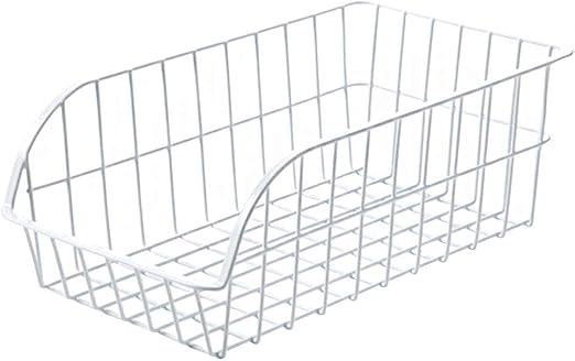 Pantry Freezer Storage Basket Bins Organizer For Kitchen Cabinet Wire Bathroom Shelves Makeup Organiser