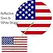 Reflective Full Color American Flag Stickers 2 Pairs Bundle 3