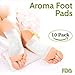 All-Natural Aromatic Cleansing Foot Pad: Bamboo Vinegar, Vitamin C & Essential Oil Patch for Pain Relief & Sleep Aid - Removes Impurities, Improves Energy & Boosts Immunity - FDA Registered - 10 Pads