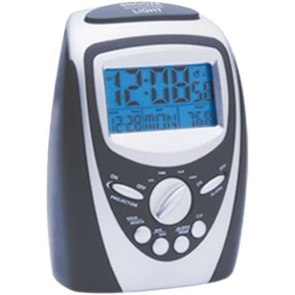 Precision PREC0094 Radio Controlled Projection Alarm Clock, 7 Colours
