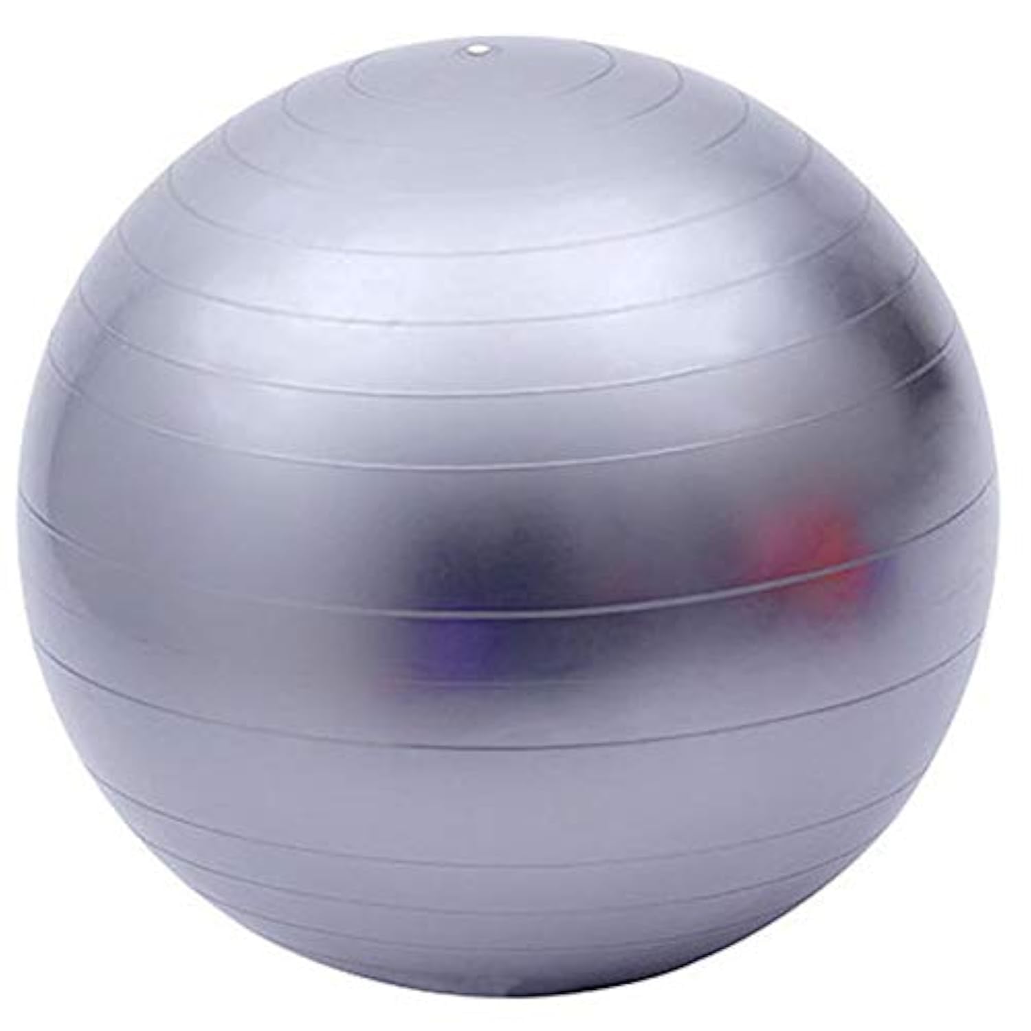 Fortitude Sports Exercise Ball With Pump | Yoga Swiss Ball For Fitness, Pilates, Home and Gym | Anti Burst, Anti Slip Balance Ball in 55, 65, 75cm Sizes (55cm, Grey)