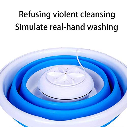 settlede Ultrasonic Turbine Washing Machine, Portable Mini Turbo